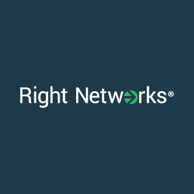Right Networks logo with dark blue background