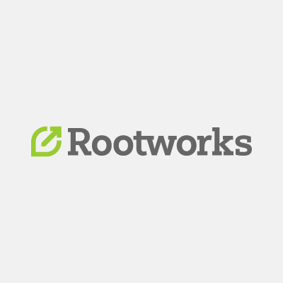 Rootworks logo on light background